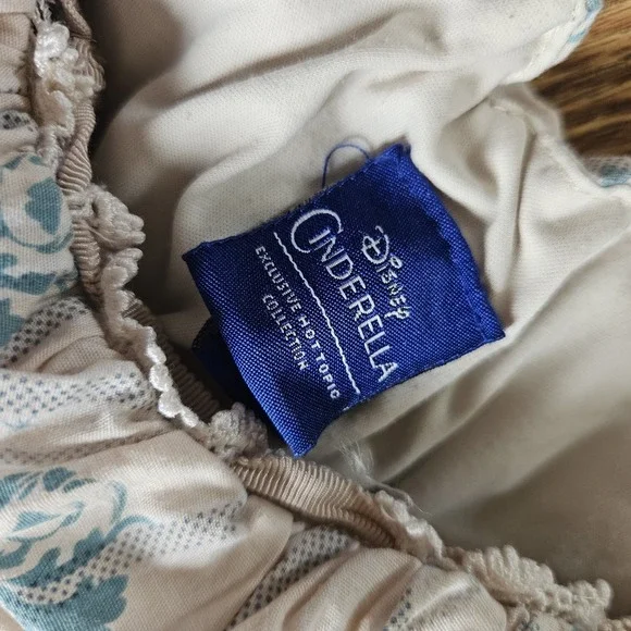 Disney Cinderella Dress Womens S Fairytale Babydoll Milkmaid Cottagecore Corset - Picture 12 of 15